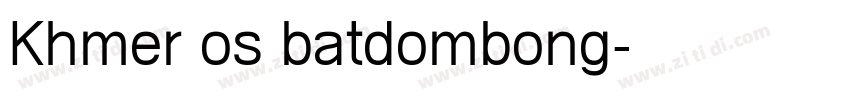 Khmer os batdombong字体转换
